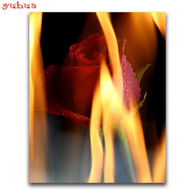 Полностью квадратная Алмазная вышивка цветок полная круглая мозаика красочное