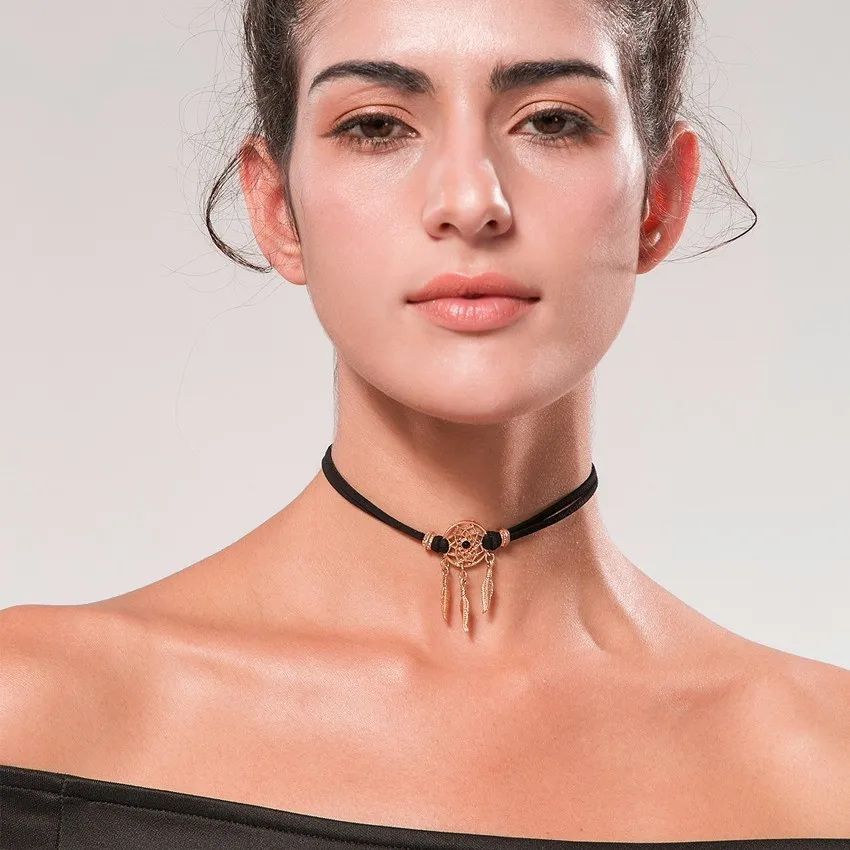 Vimaro черные модные Кручёные ожерелья Колье Цепочки и Colar Chocker Рождественский