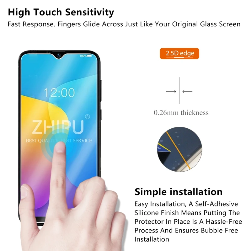 Закаленное стекло Для DOOGEE X90 защитное 2.5D 9H Премиум защитная пленка|Защитные
