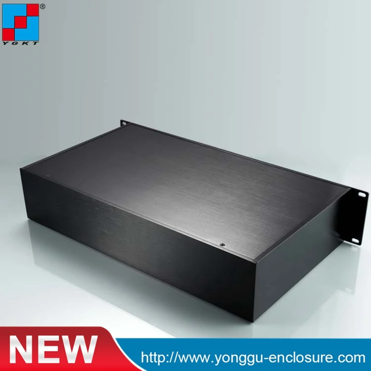 YGH-001 482*88*250 2U шасси для монтажа в стойку алюминиевая коробка для проекта металлический корпус