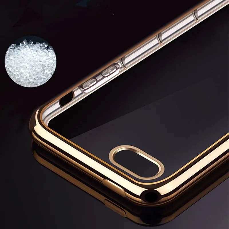 Silicone Electroplating Bumper Case for IPhone 5 5s Se X 10 Cover Soft Tpu 6s 6 7 8 Plus Coque on |