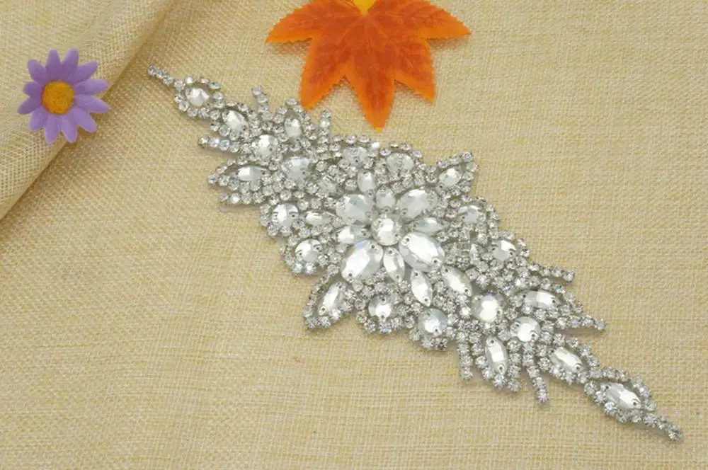 RA-004-1pcs Стразы-аппликация свадьба-кушак-слоновая кость Свадебный-кушак-Пояс Ремни для платья женские ремни Кристалл Бисером Пояс ra181-c - Цвет: RA-004-1pcs