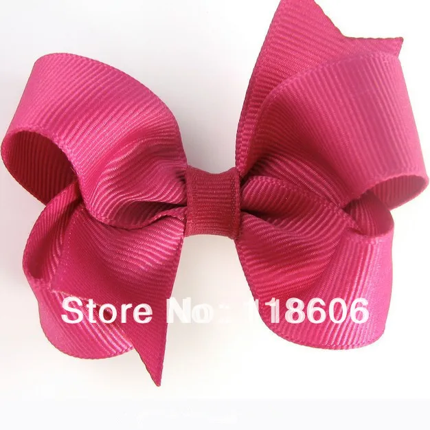 

Free Shipping 100pcs Varabow Hair Accessories Made By 1 Inch Grosgrain Ribbon Rosewood color