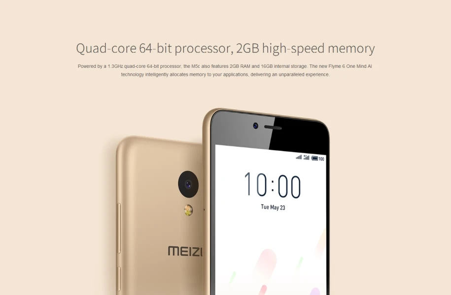 MEIZU M5c, 4G, LTE, 2G, 16 ГБ, сотовый телефон, MTK6737, четыре ядра, 64 бит, процессор, 5,0 дюймов, HD экран, 3060 мАч, аккумулятор, мобильный телефон