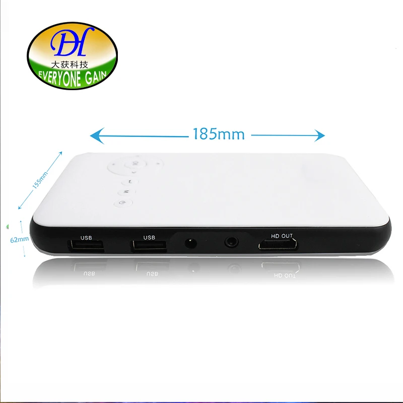 Everyone Gain Pico DLP проектор Android интерактивный Full Hd Домашний кинотеатр Поддержка Wifi