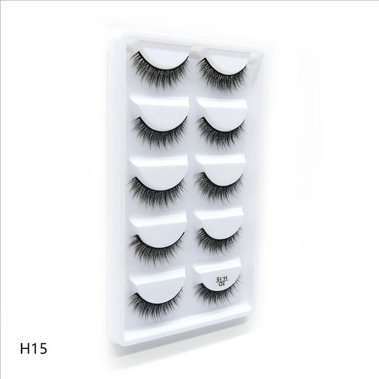 NEW 1/3/5 pairs Fake Mink Eyelashes 3D Natural False Eyelashes 3d Mink Lashes Soft Eyelash Extension Makeup Kit Cilios