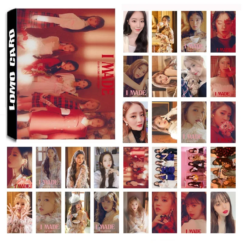30 шт./компл. KPOP GIDLE для девочек командный альбом Senorita HD Фотокарта из ПВХ