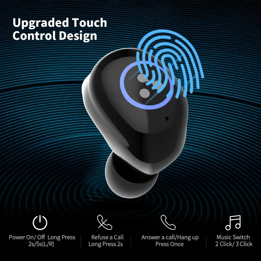 2020 SYLLABLE SD16 сенсорная Bluetooth гарнитура спортивные 6 часов наушники истинные