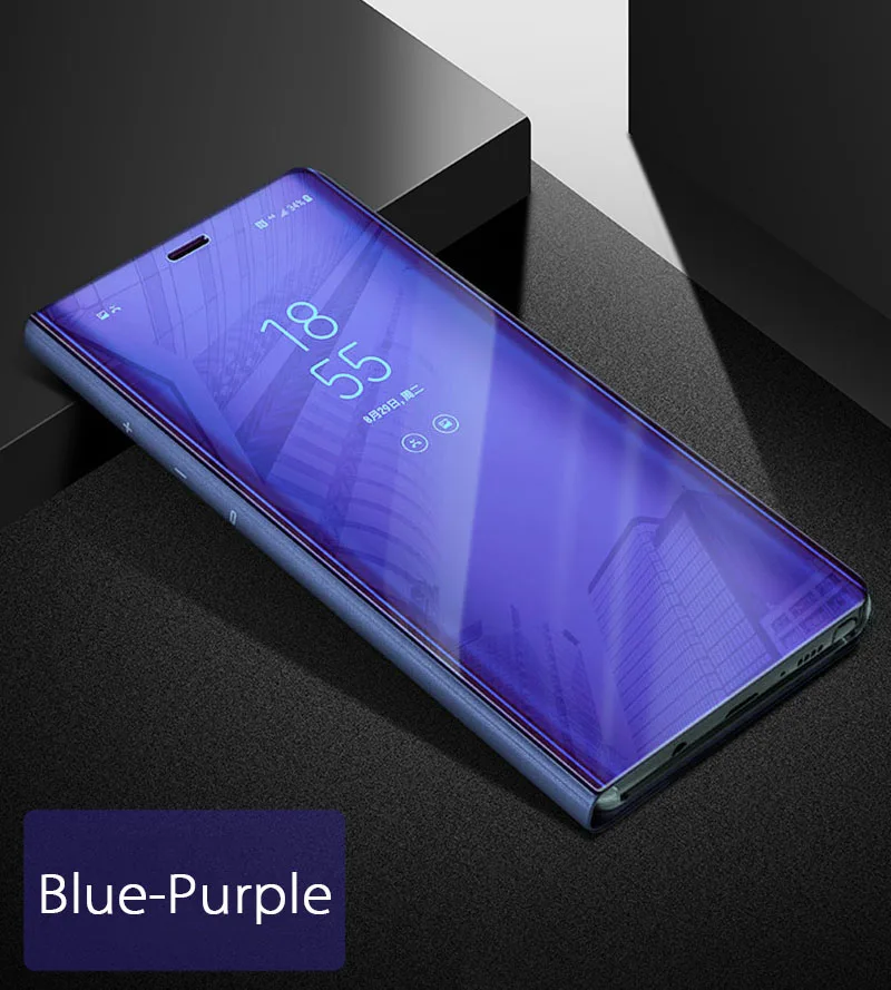 Чехол Alxun для OnePlus 7 Pro, зеркальный флип-чехол, Кожаная подставка, умный вид, задняя крышка для Oneplus 7T Pro, чехол One Plus 7 Pro, чехол