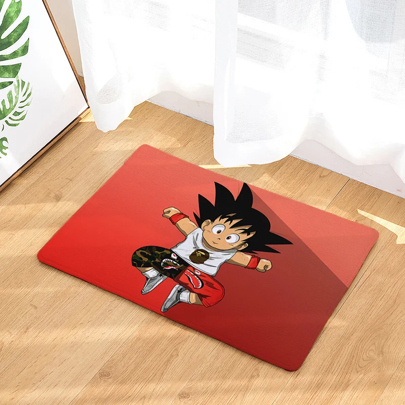 see chart IVYYE Dragon Ball индивидуальный коврик с рисунком из аниме украшения для дома ковры мультяшный коврик для спальни коврики для ванной плюшевые коврики коврик для двери Новинка - Цвет: see chart