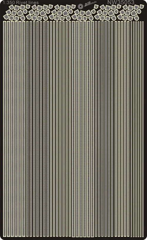 

1/350 Rivet Lines and Corner Pieces Various Sizes