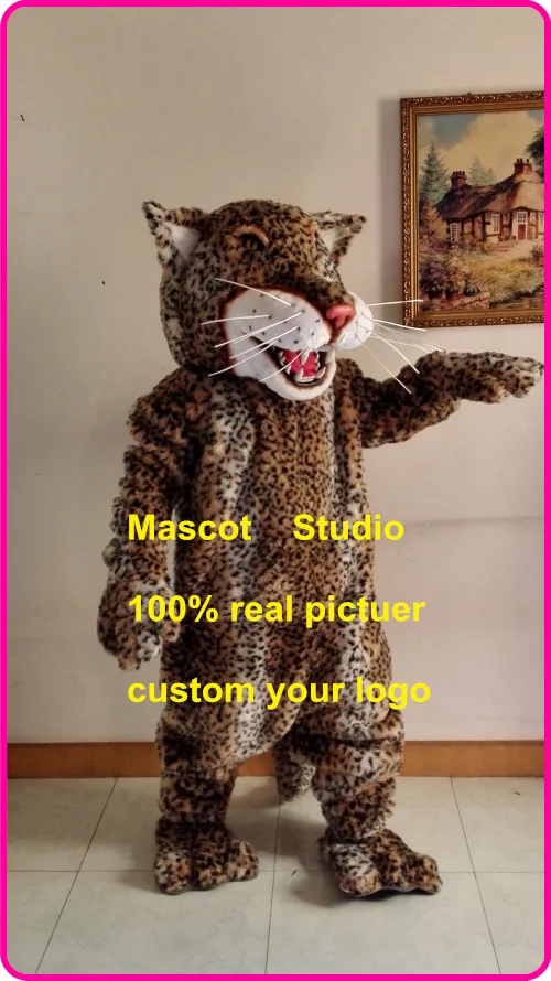 Костюм-талисман с леопардовым леопардом и Ягуаром | Тематическая одежда униформа