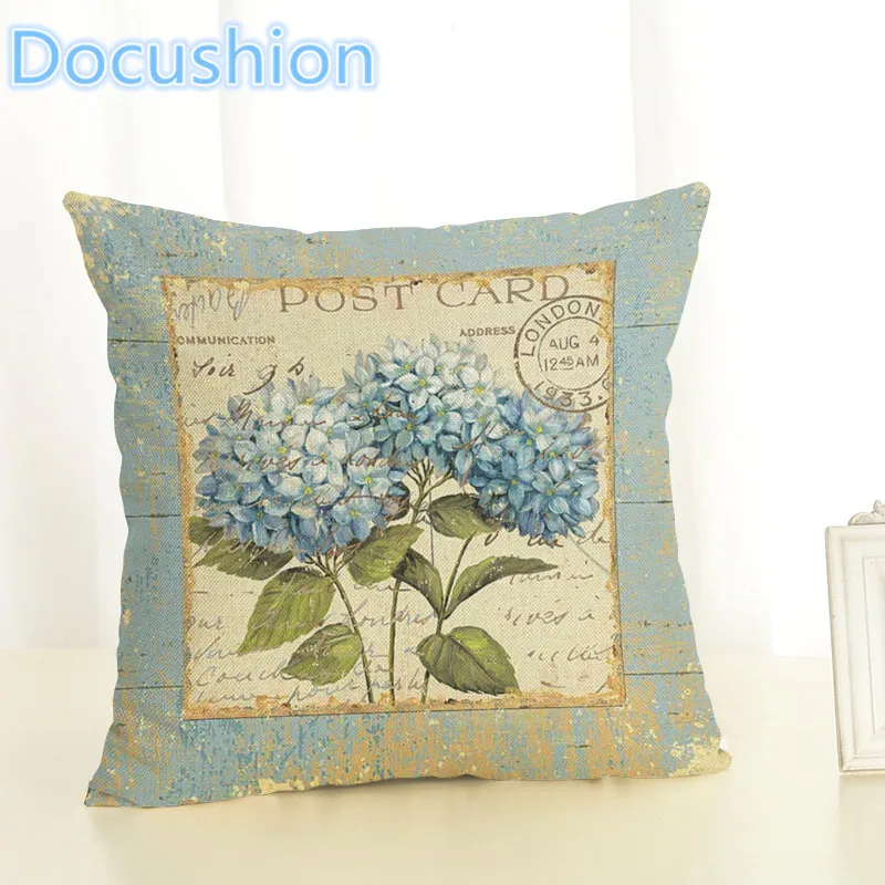 Цветы Чехол для подушки с принтом домашний декор декоративный диванной