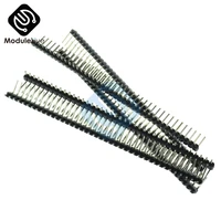 5pcs pitch 2 54mm 2x40 pin 80 pin double row right angle male pin header strip connector