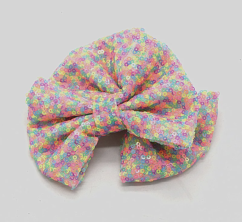 30 pcs/lot 8cm 10cm 12cm colorful sequin bow 2019 hot sale DIY hair accessories |