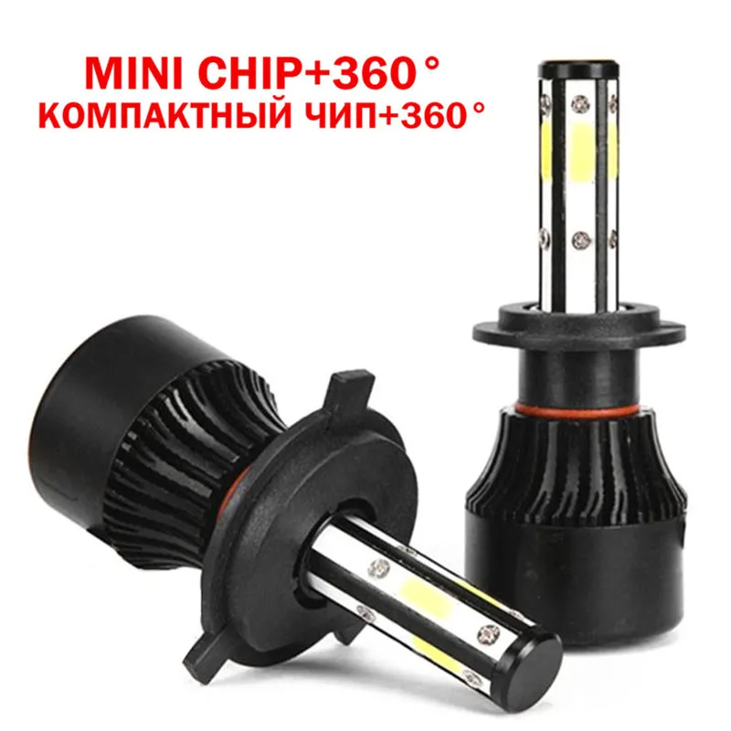 3D mini chips Вдлительную 2 шт. H11 Светодиодный лампочки Canbus без ошибок h4 светодиодный H7 H8 9006 HB4 H9 9005 HB3 авто фары 90 Вт 14000LM 6000K Автомобильные противотуманные фары - Испускаемый цвет: 3D mini chips