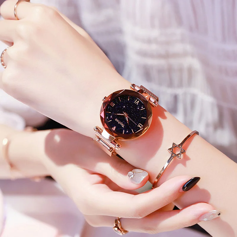 Звездное небо женские часы-браслет для женщин montre femme Женские кварцевые наручные часы zegarek damski relogio feminino reloj mujer
