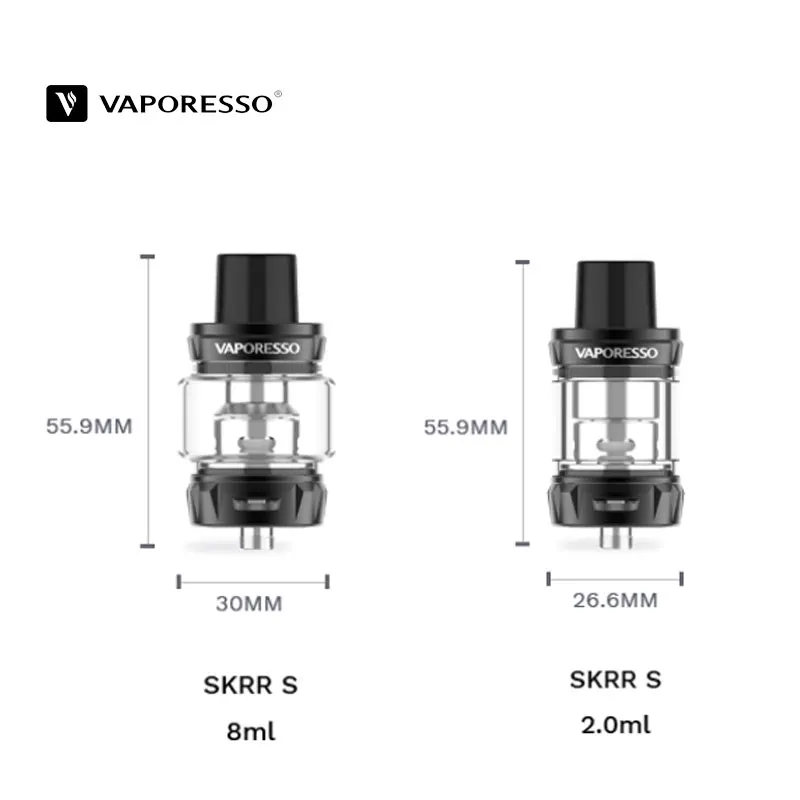 Vaporesso SKRR S Subohm Танк 8 мл электронная сигарета Vape распылитель с 0.2ohm сетчатый и 0.15ohm