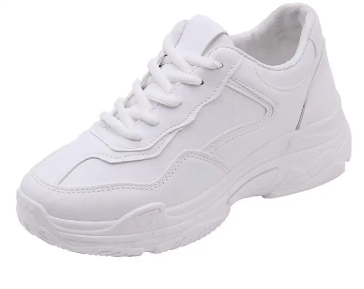 Женская Повседневная обувь из замши на платформе белые кроссовки Chaussure Femme EE2