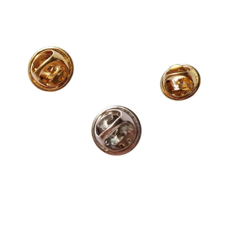 Застежки-бабочки аксессуары для металлических штифтов (50 шт в серебристом цвете +