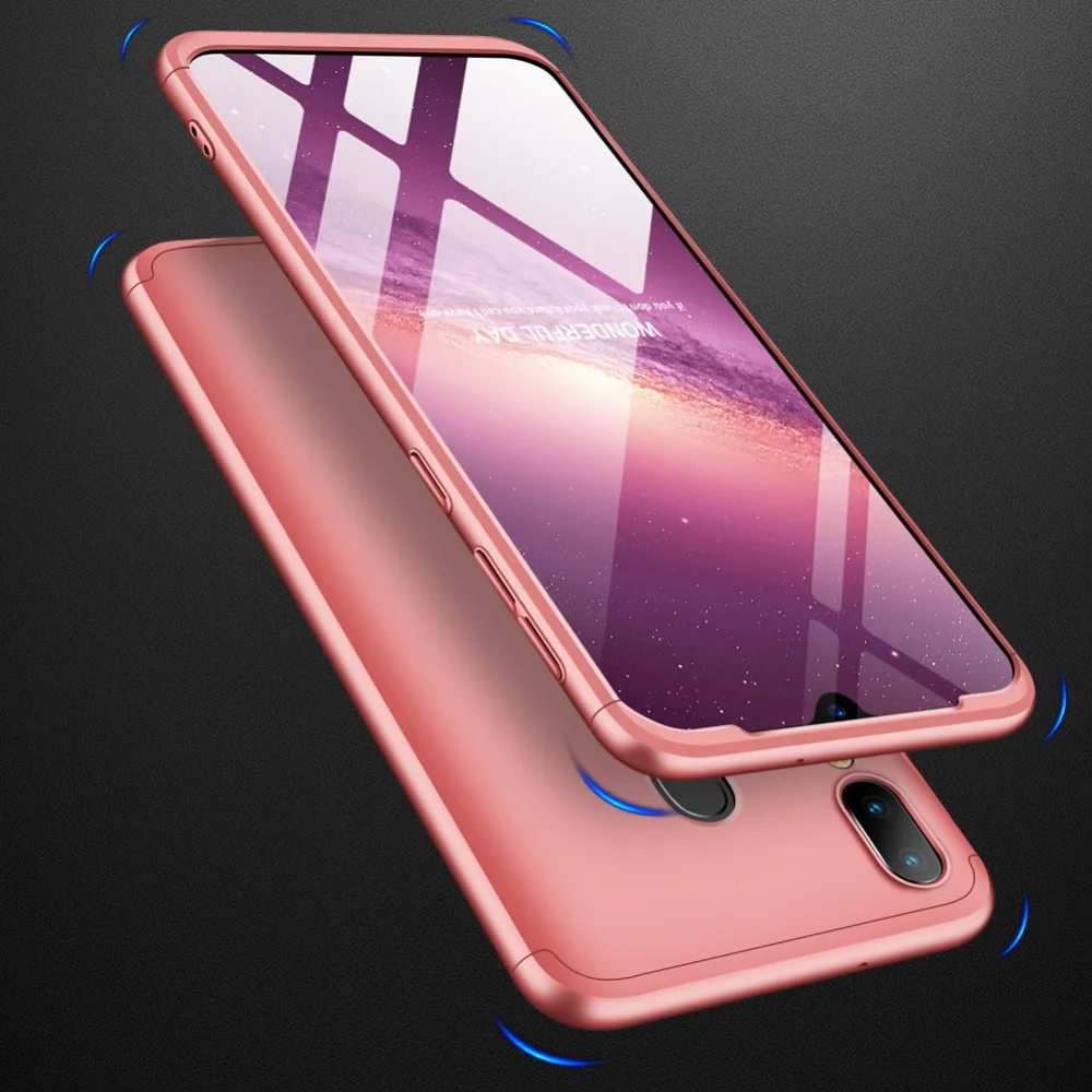 100pcs 3-в-1 360 Защитный чехол для телефона для Xiaomi 9 9SE Redmi Note 7 Pro 6 Pocophone F1 8 Lite 8SE плей хард Пластик полное покрытие