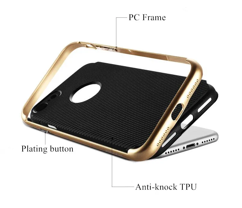 9.3 мм Мягкий и Жесткий Комбинация Окружающей Роскошный ТПУ + PC Не Поцарапать