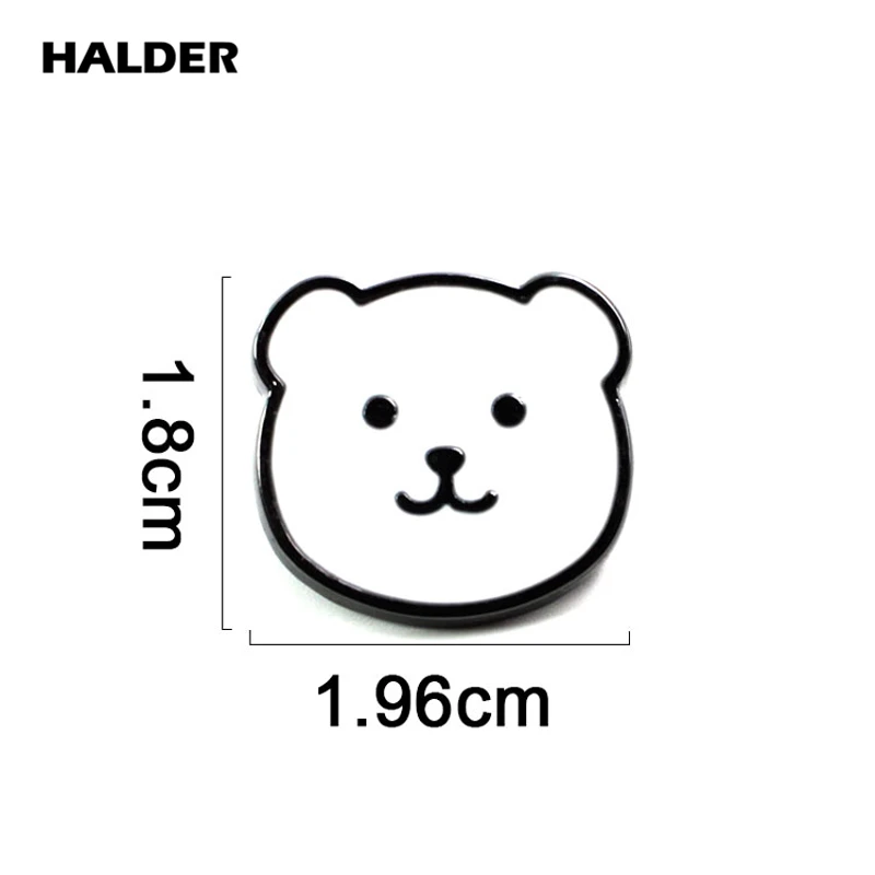 BR0009 HALDER мультфильм белый медведь милый плюшевый медведь Броши Модные ювелирные изделия коричневый Медведь булавки нагрудные значки с животными аксессуар подарок