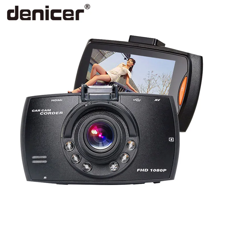 Denicer 2 7 дюймовый экран Мини Автомобильный видеорегистратор Dashcam 1080P Full HD