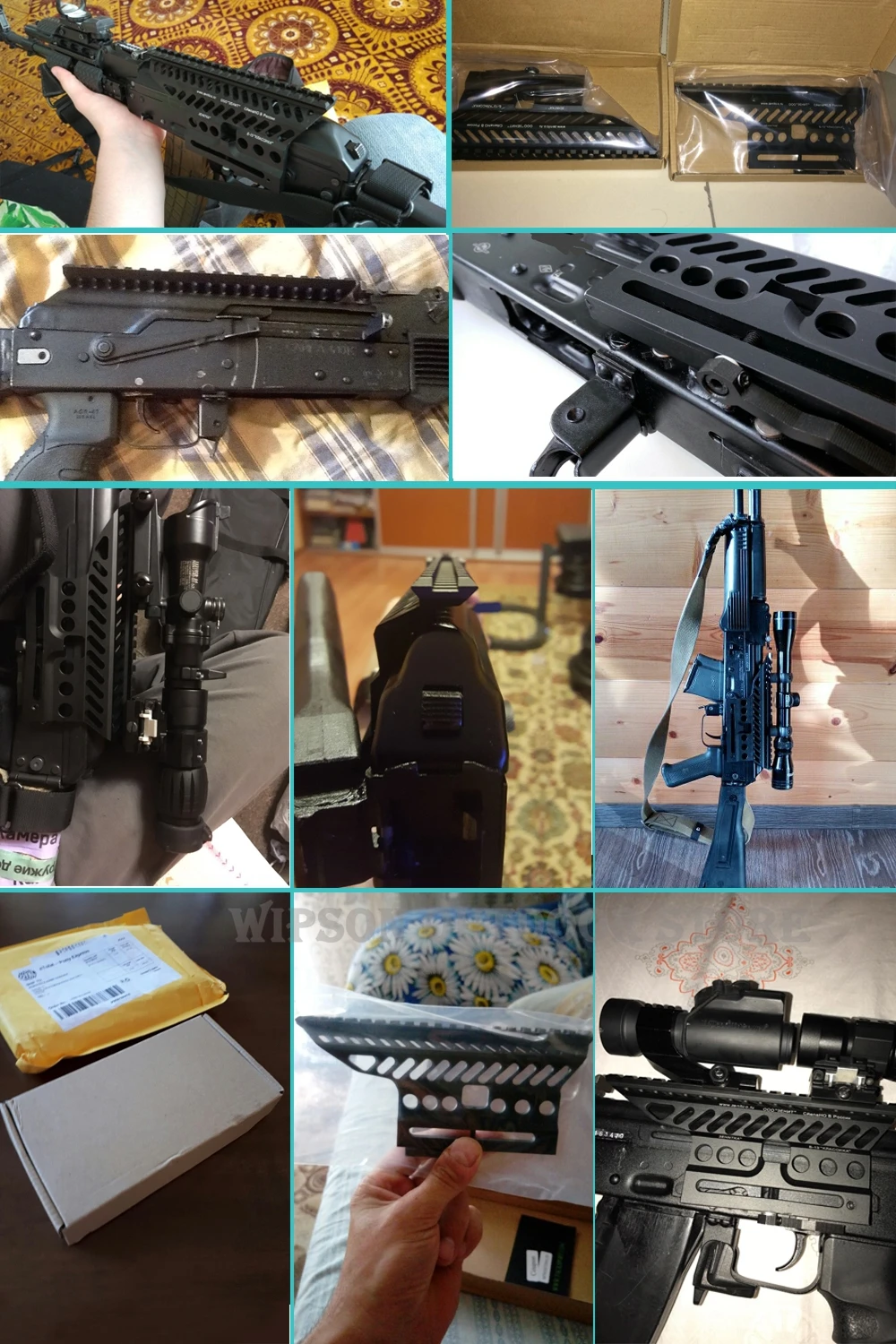 WIPSON русский ak AK47 74 47 B-13 CNC алюминий 20 мм M47 qd боковой рельс Красный точка прицела база Пикатинни Cerakote Охота