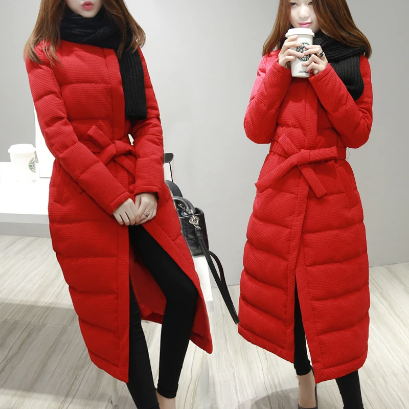 2015 зима утка вниз женщин больших размеров пуховик свободного покроя парки