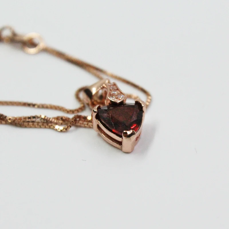 Ювелирные изделия colife хит продаж милый в форме сердца натуральный гранатовый