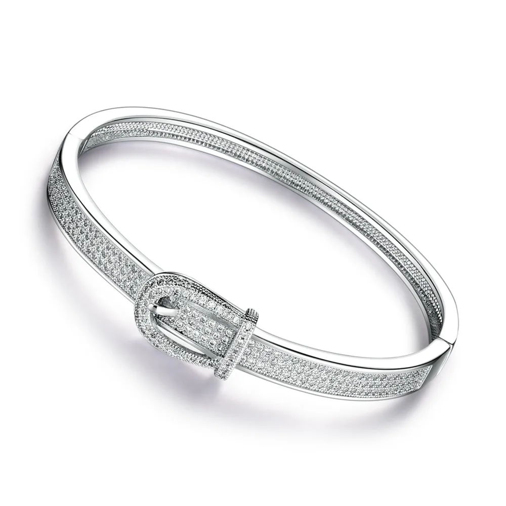 MOLIAM уникальный дизайн браслет в форме пояса для женщин Серебряный Цвет Кристалл