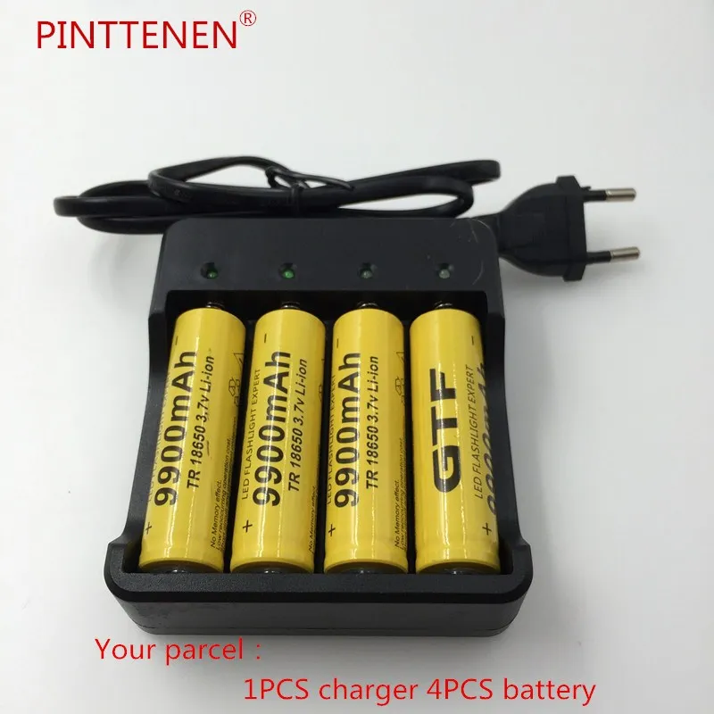 BEB 4 unids Nuevo 18650 батарея 3,7 V 9900 mAh батарея перезаряжаемая литий-ионная батарея для Celda 18650 batera+ cargador de batera int