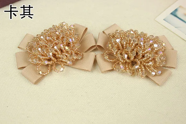 2 1 пара хрустальных бусинок обувь патч Appliques de roupa аппликация вышивать на пачках для одежды para Vesta - Цвет: 2