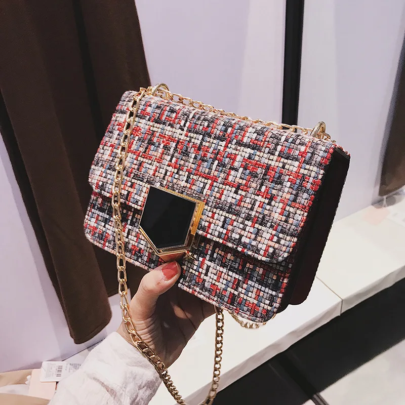 Элитный бренд сумки через плечо для Для женщин 2019 Мини девочек шерстяное