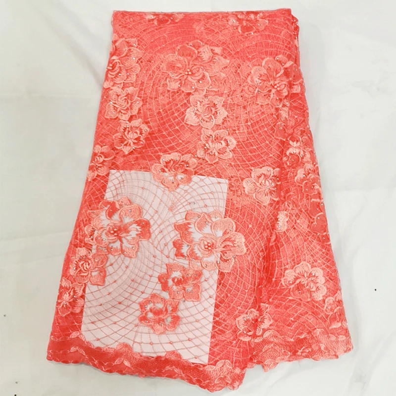 Высокое качество последние Африканские кружева с камнями ткань для нигерийских