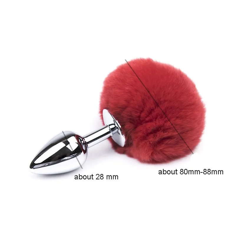 Plush Ball Rabbit Anal Tail Plug Prostate Massager Exotic Butt Fox BDSM Sex Toys for Women/Couple Adult Game | Красота и здоровье