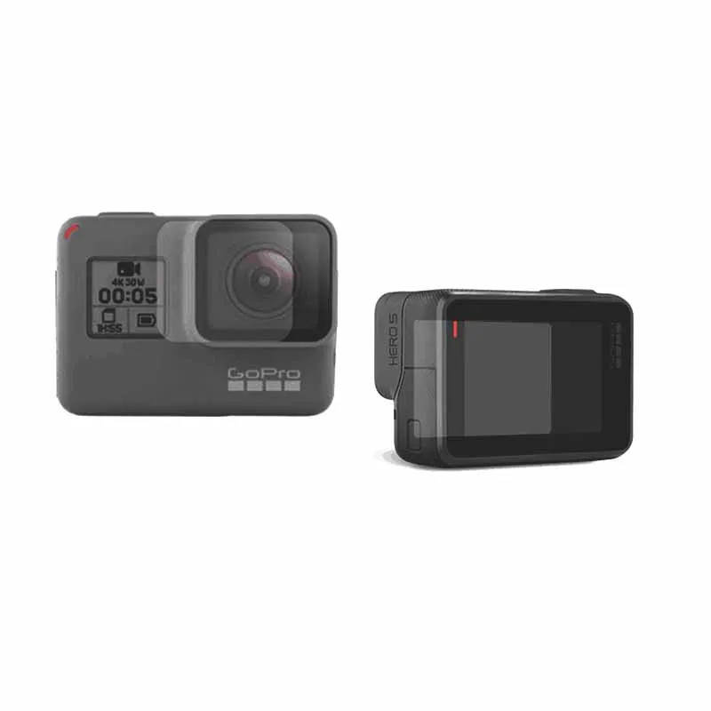 50 комплектов Защитная пленка для ЖК экрана и объектива PTE материал Фильмы HD Gopro Hero