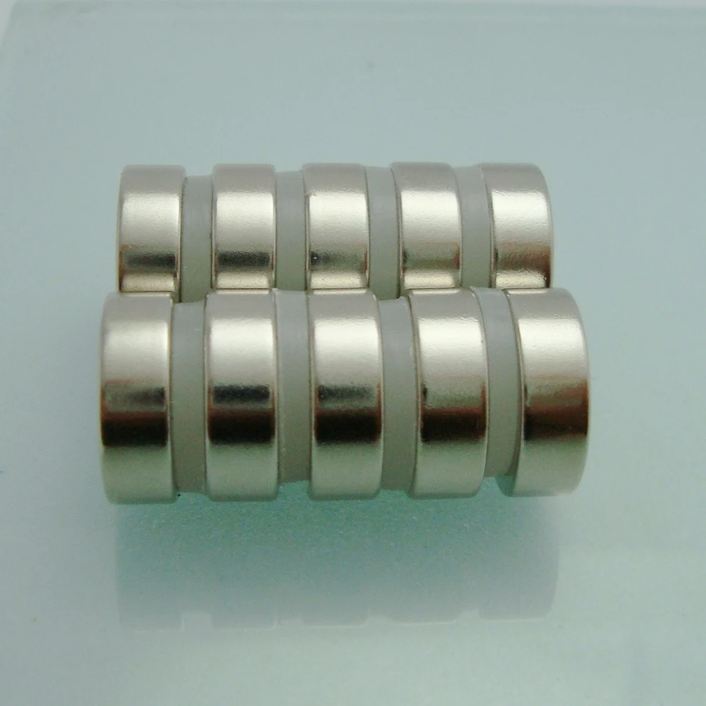 10 шт. неодимовые кольцевые магниты Dia15 5x5mm Нео Супер Сильные магнитные N50 с