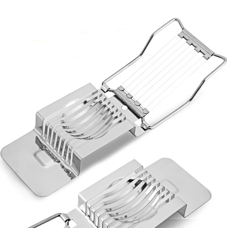 

Stainless Steel Egg Tools Cut Multifunction Kitchen Egg Slicer Sectioner Cutter Mold Flower Edges New High Quality Kitchen Tool
