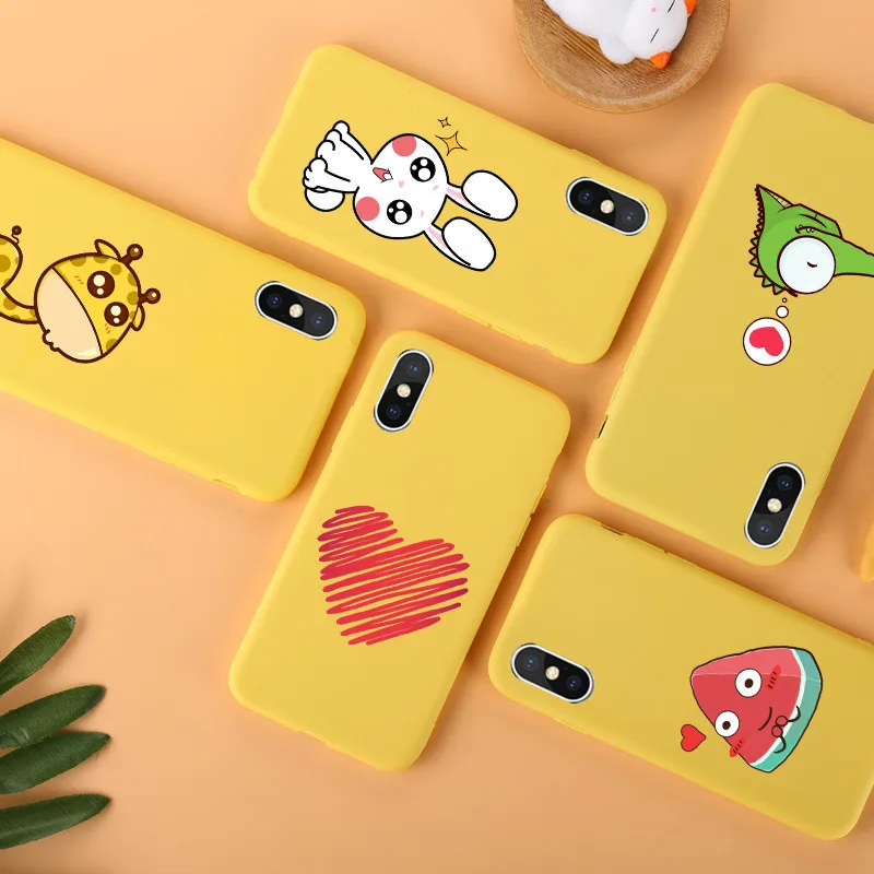 Забавный мультфильм Жираф чехол для iPhone 7 8 плюс ТПУ силиконовый s X XR XS Max 6 S мягкие
