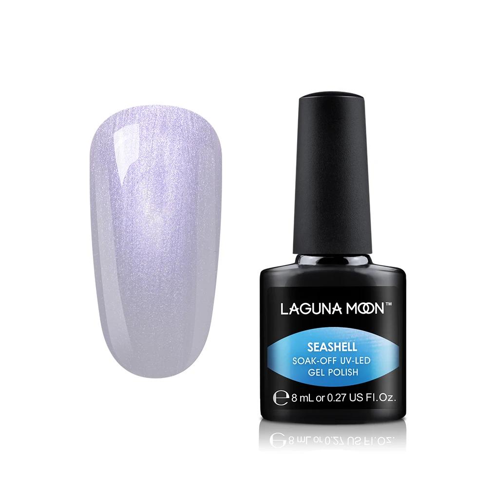 Lagunamoon Newest Shell Glitter UV Gel Nail Polish Nail Art DIY Design Soak Off UV LED Long Lasting Varnish Nail Paint Lacquer - Цвет: 06