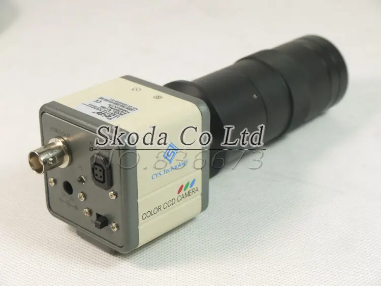 800 TVL 1/" CCD цифровая промышленная камера для промышленная лаборатория pcb BNC выход видеомагнитофон+ 130X c-крепление объектива+ 56 светодиодный светильник+ подставка