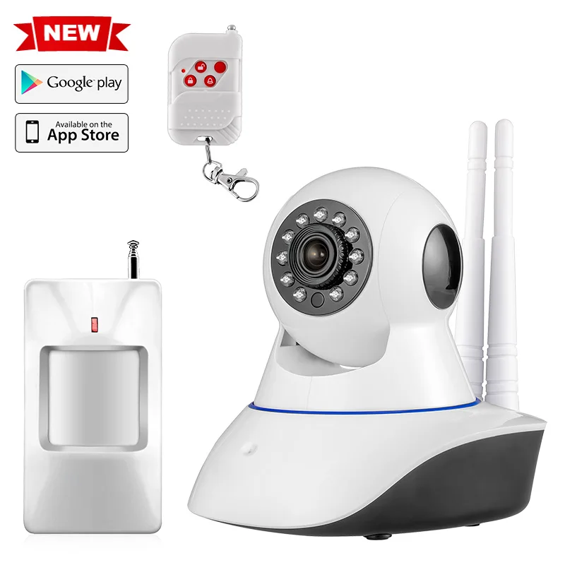 Kit3 Двойная антенна WiFi ip-камера детектор дыма домашняя система охранной сигнализации приложение дистанционное управление CCTV камера детский монитор - Цвет: Kit3