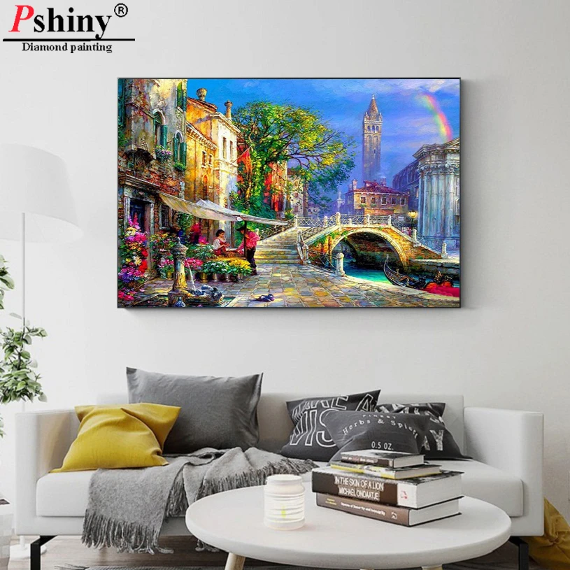 Набор для алмазной вышивки сделай сам крестиком с пейзажем 5d картина из страз