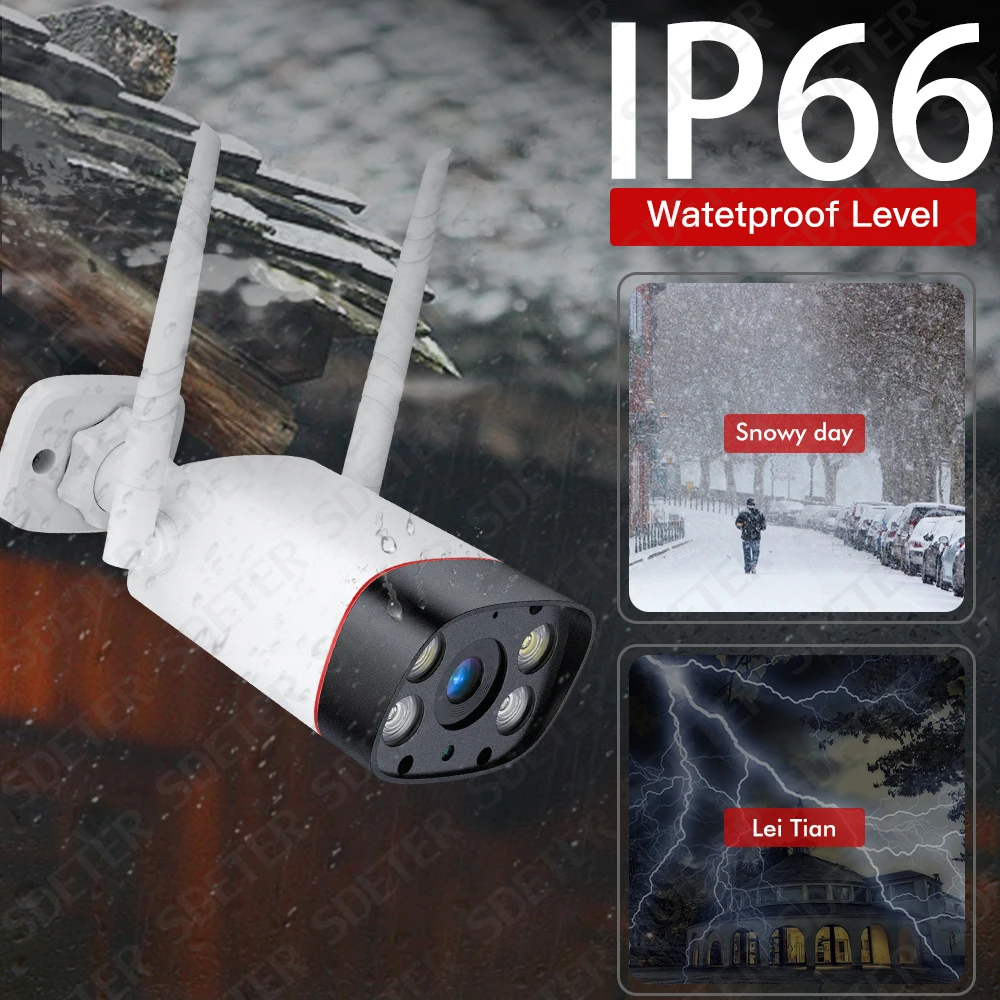 IP камера SDETER 1080P Wi Fi водонепроницаемая беспроводная|Камеры видеонаблюдения| |