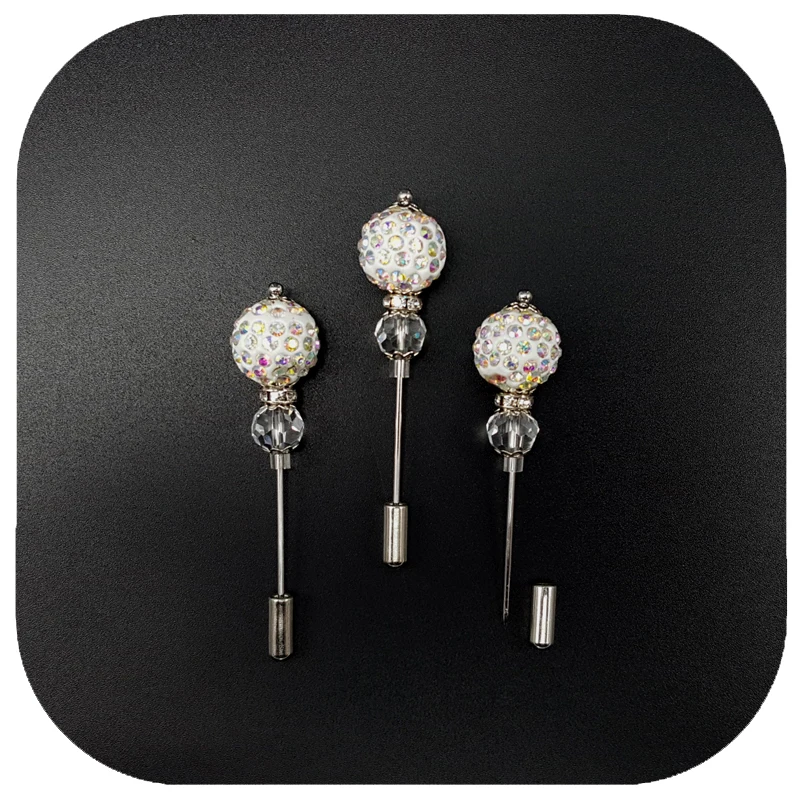 AB цвет стразы брошь из шариков булавки/хиджаб булавки для модного женского