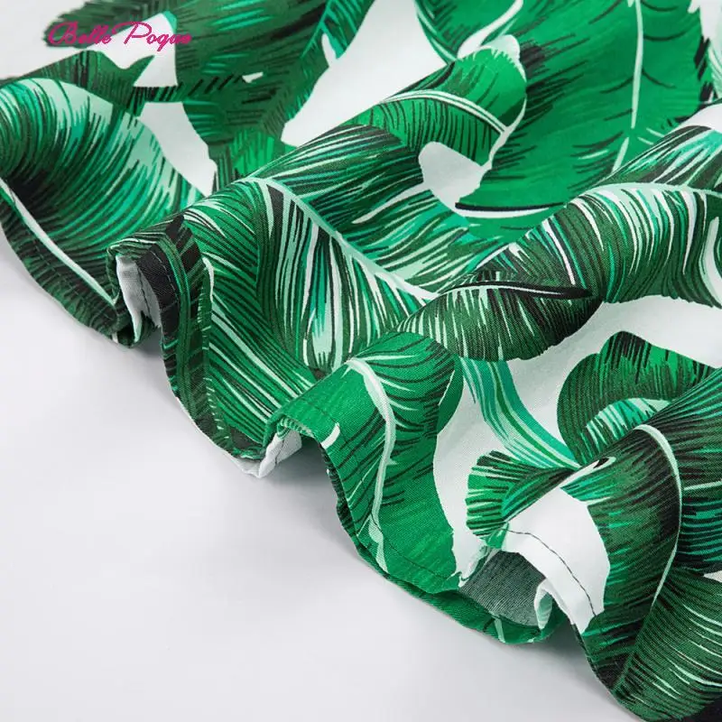 Женское платье с цветочным принтом Belle Poque винтажное без рукавов глубоким вырезом