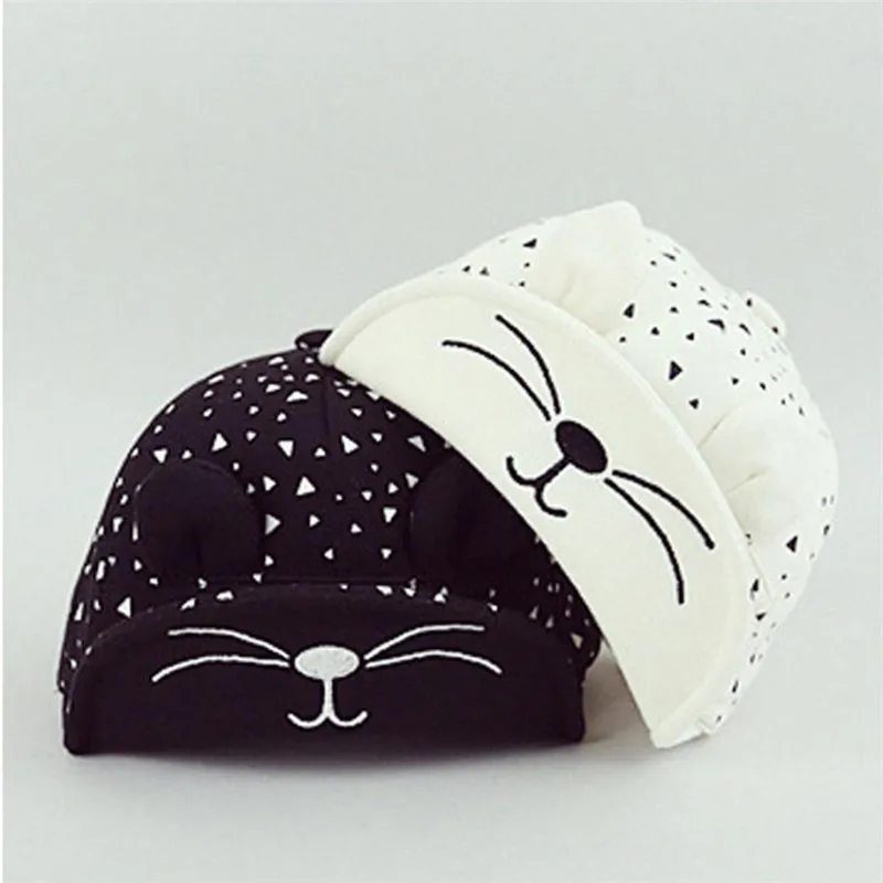 wholesale drop shipping Kids Baby Beret Kitten Visor Baseball Cap Casquette Cotton Peaked Hat baby beanie 2018 PYMAY16 | Детская одежда
