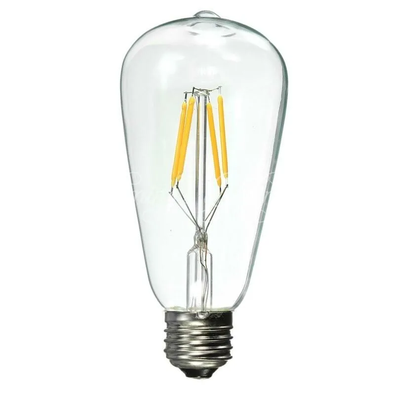 4w st64 led bulb Современный золотой медный настенный светильник, светодиодный настенный светильник, Скандинавское зеркало, Ретро стиль, E27, роскошный светильник для дома, спальни - Цвет абажура: 4w st64 led bulb